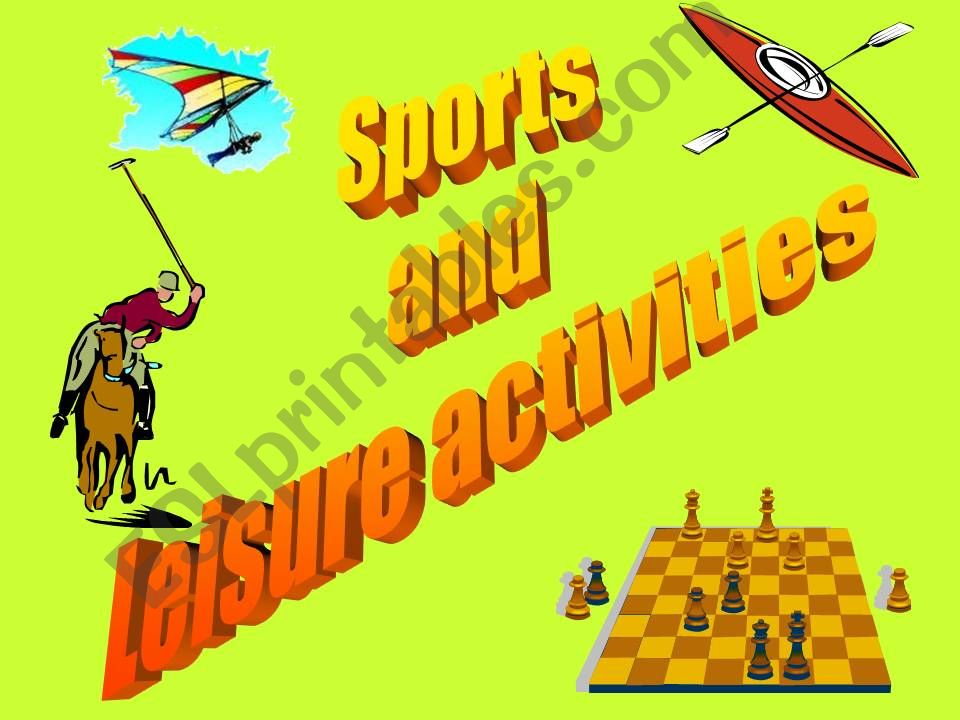 SPORTS AND LEISURE ACTIVITIES powerpoint