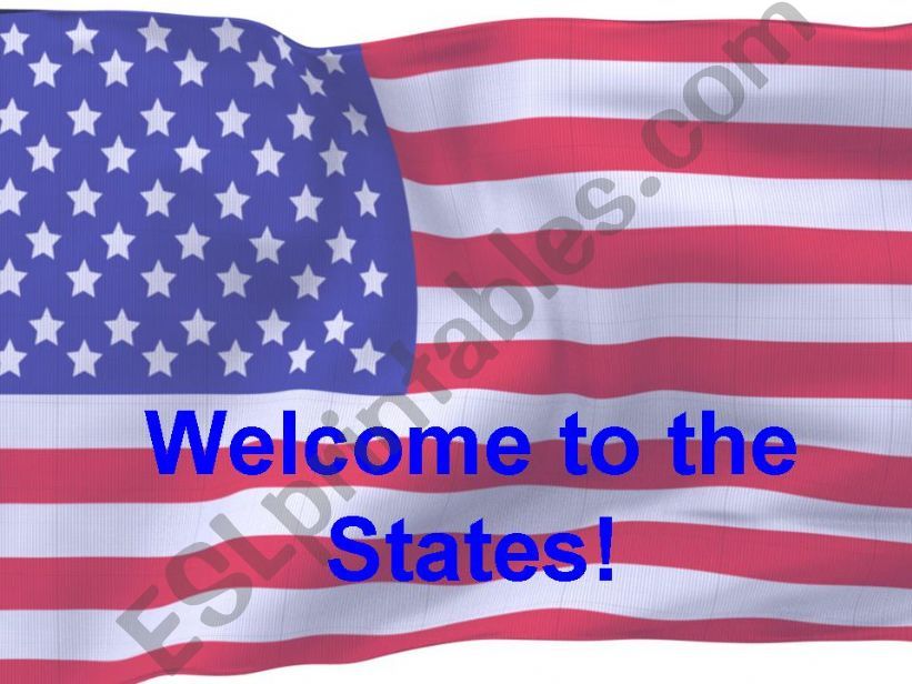 Welcome to the States! powerpoint