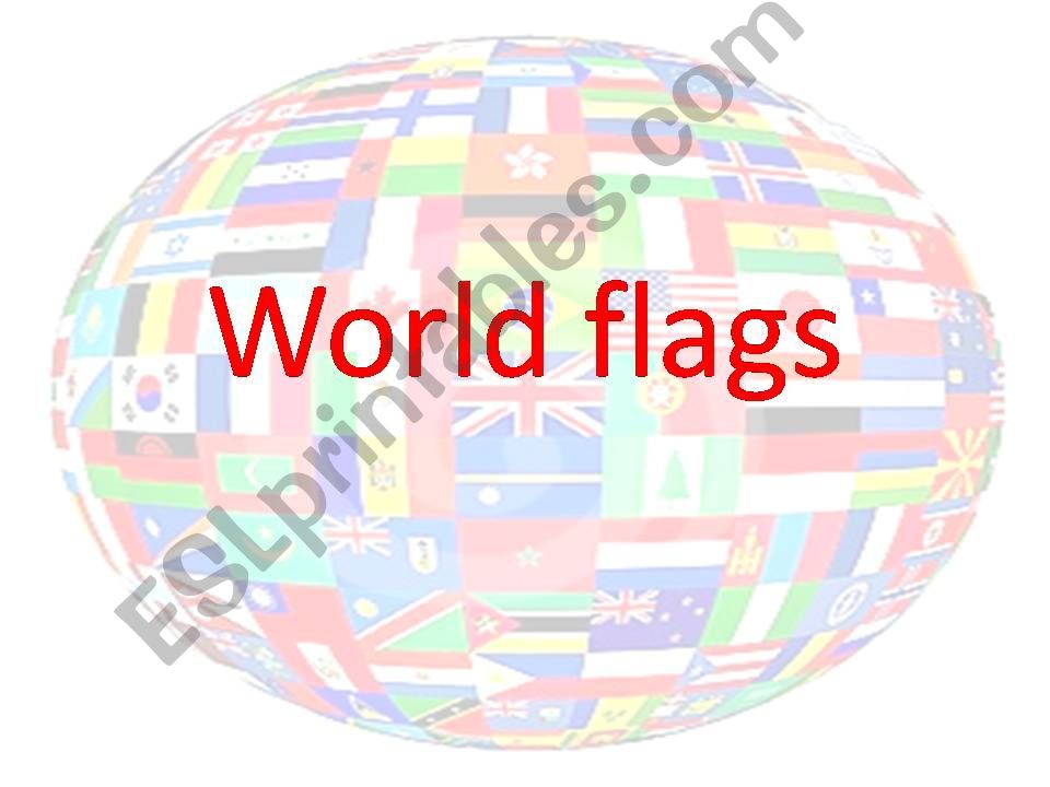 World flags powerpoint