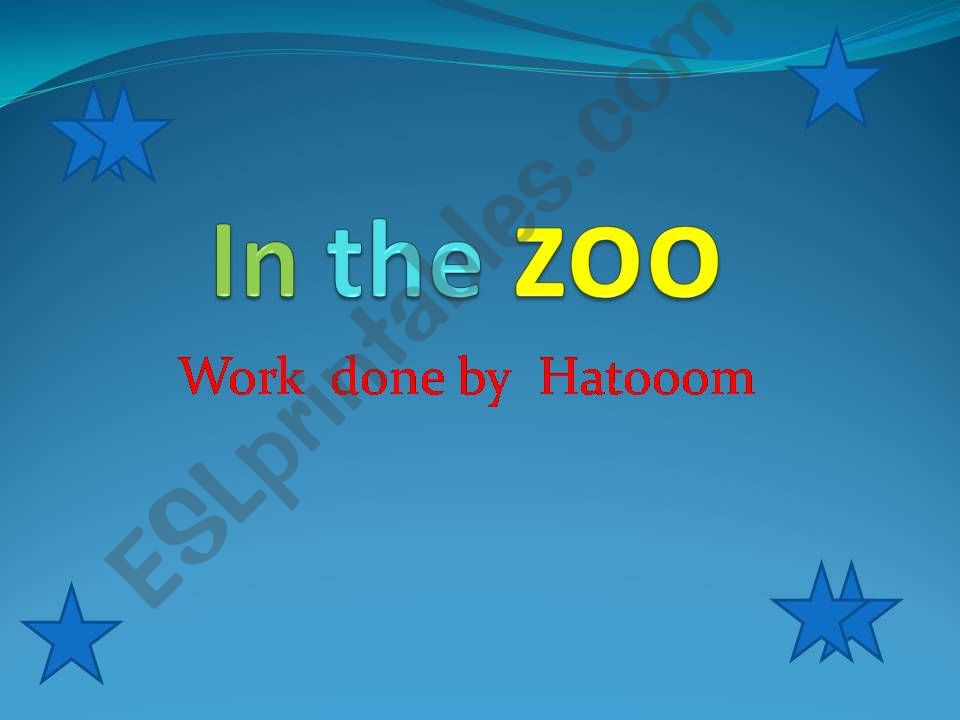 in the zoo powerpoint