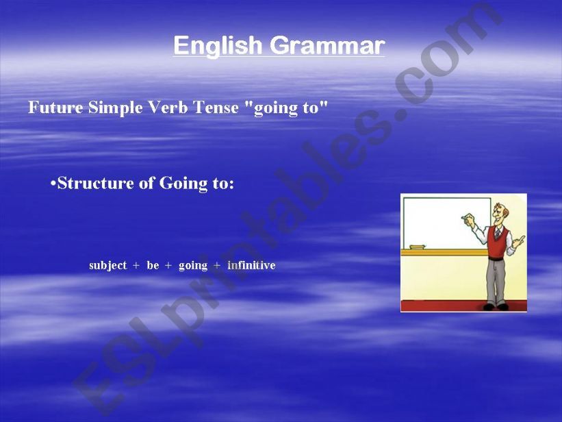 Power point about grammar.. use about going to 