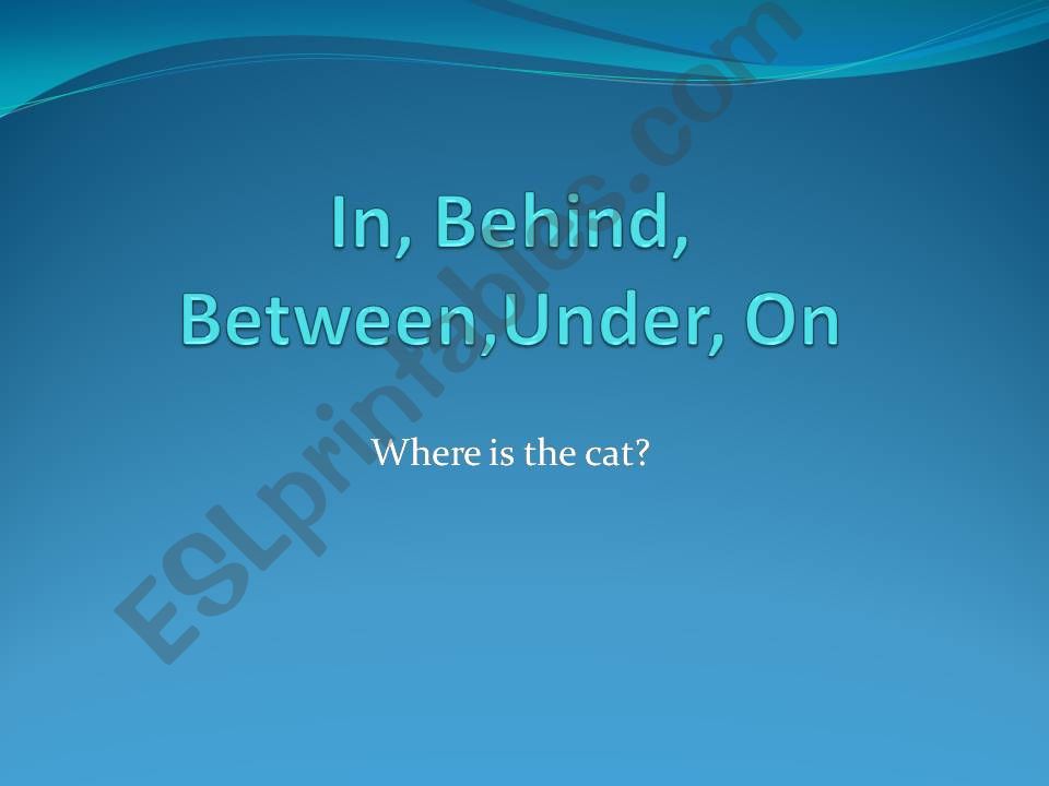 Where is the cat? powerpoint