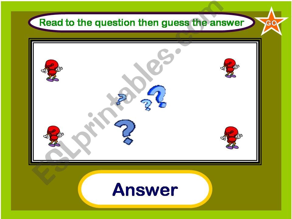 Who is ..... game ( ANIMATED PICTURES )