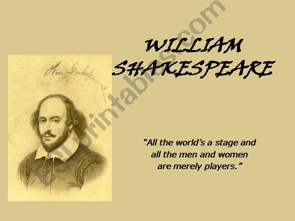 William Shakespeare powerpoint
