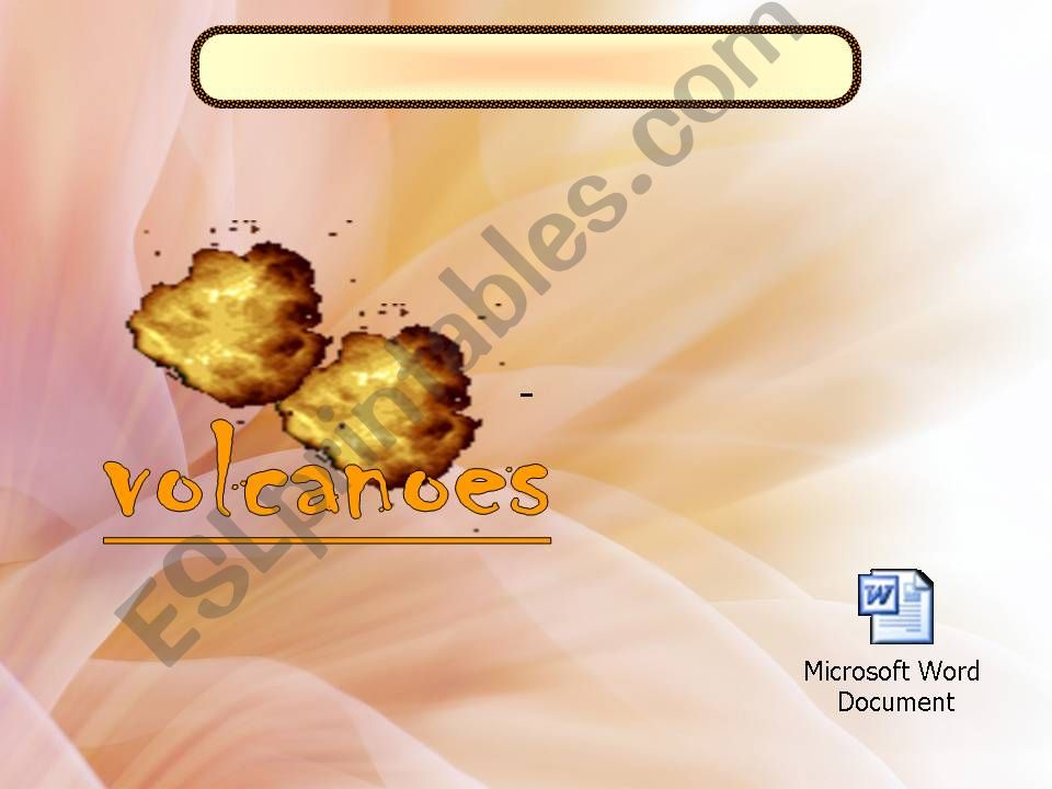 volcano powerpoint