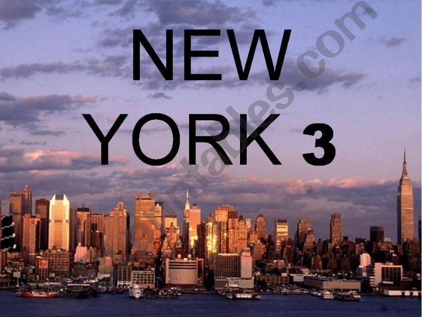 New York part 3 powerpoint