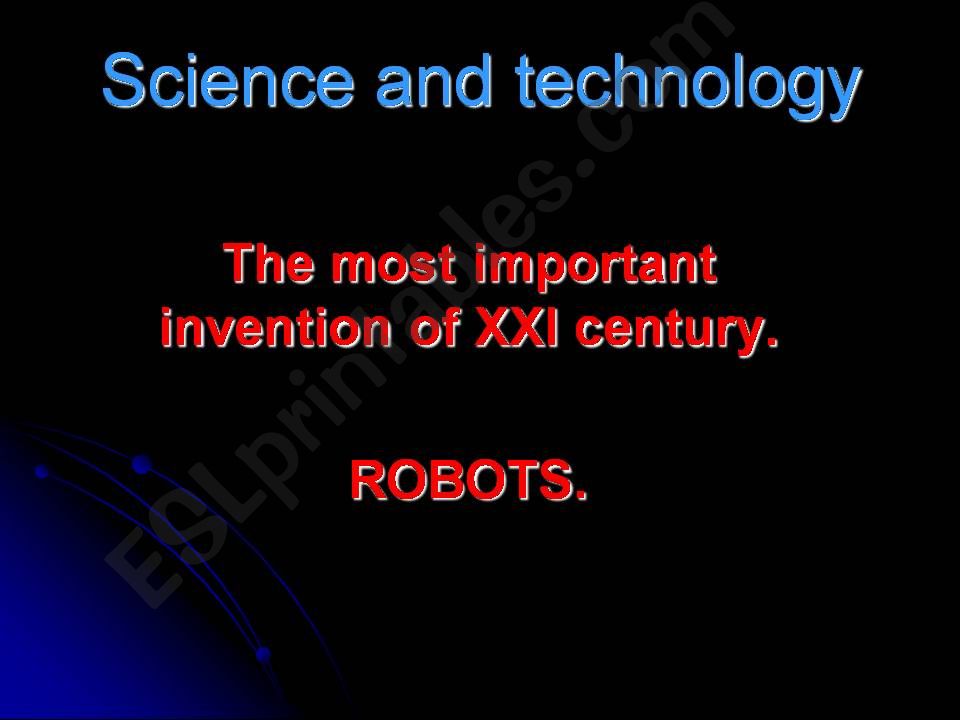 Science and technology powerpoint