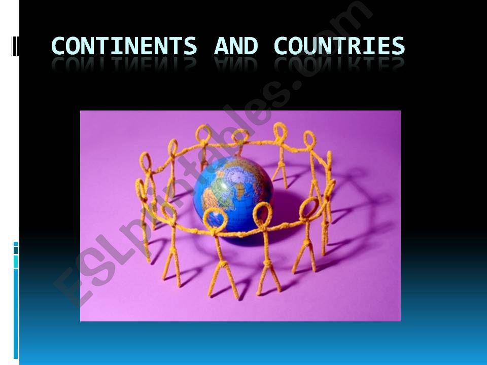 continents and countries powerpoint