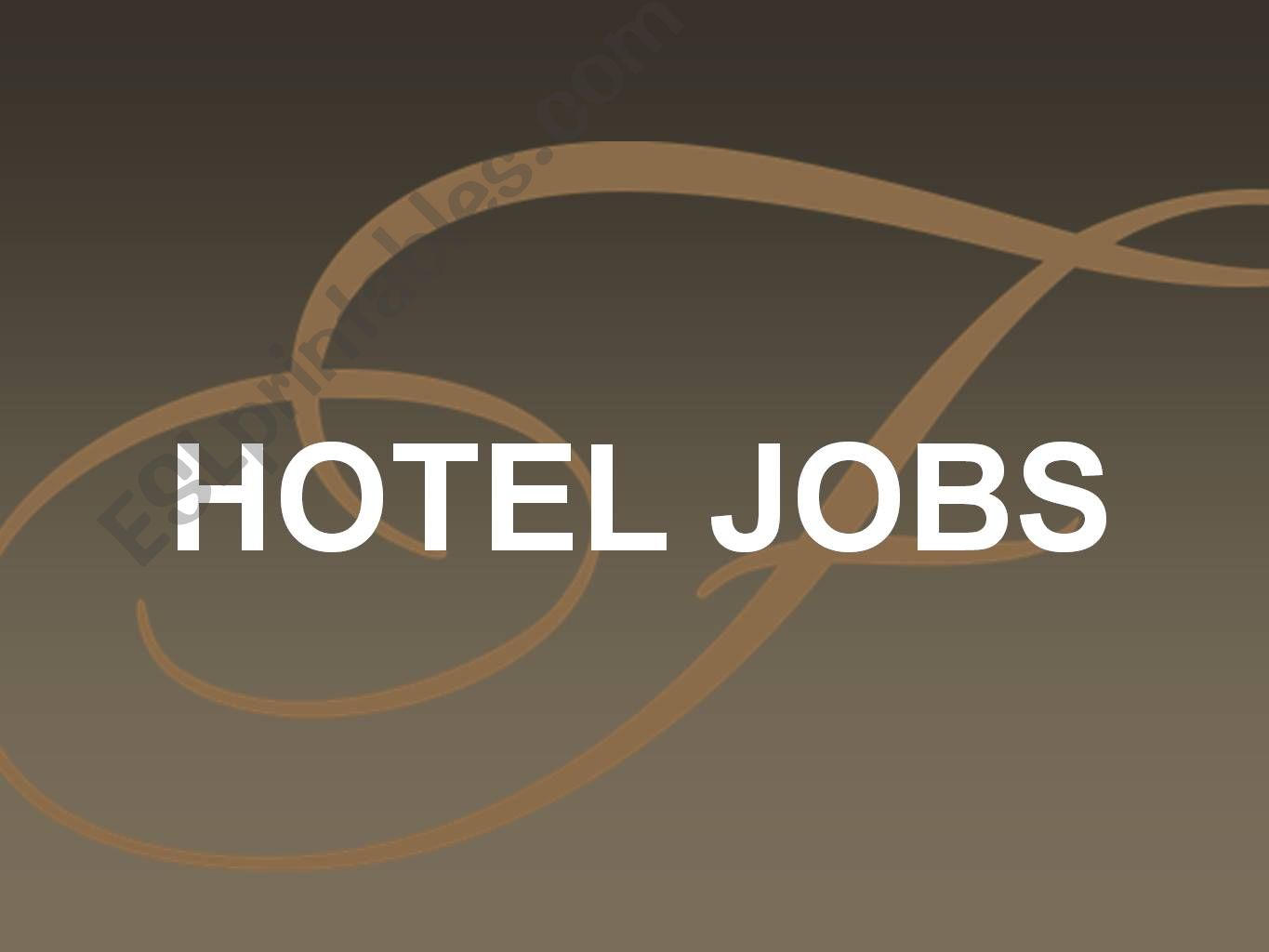 Hotel jobs 1 powerpoint