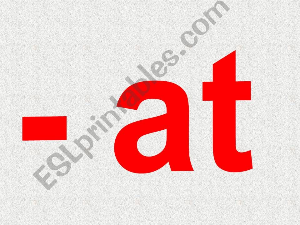 am+an+at  word families powerpoint