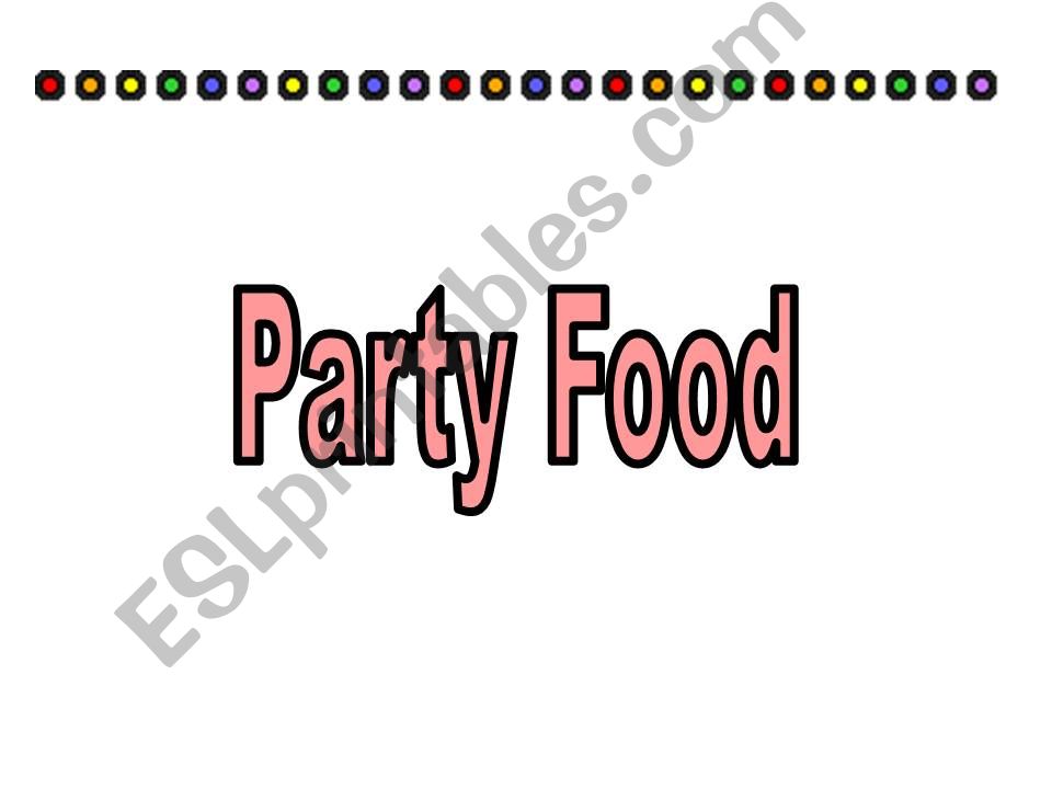 food party powerpoint