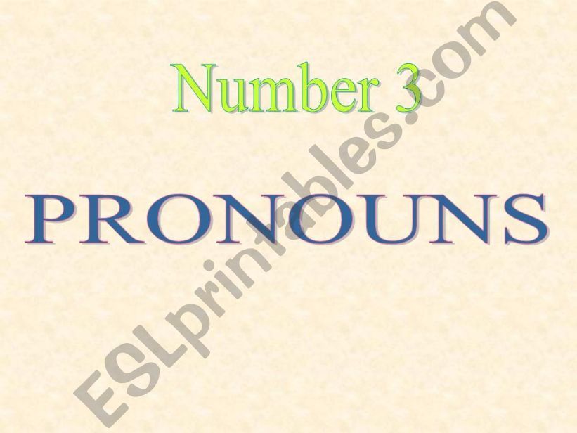 pronouns powerpoint