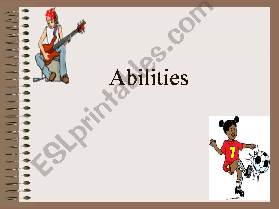 Modal Verbs- Can (abilities) powerpoint