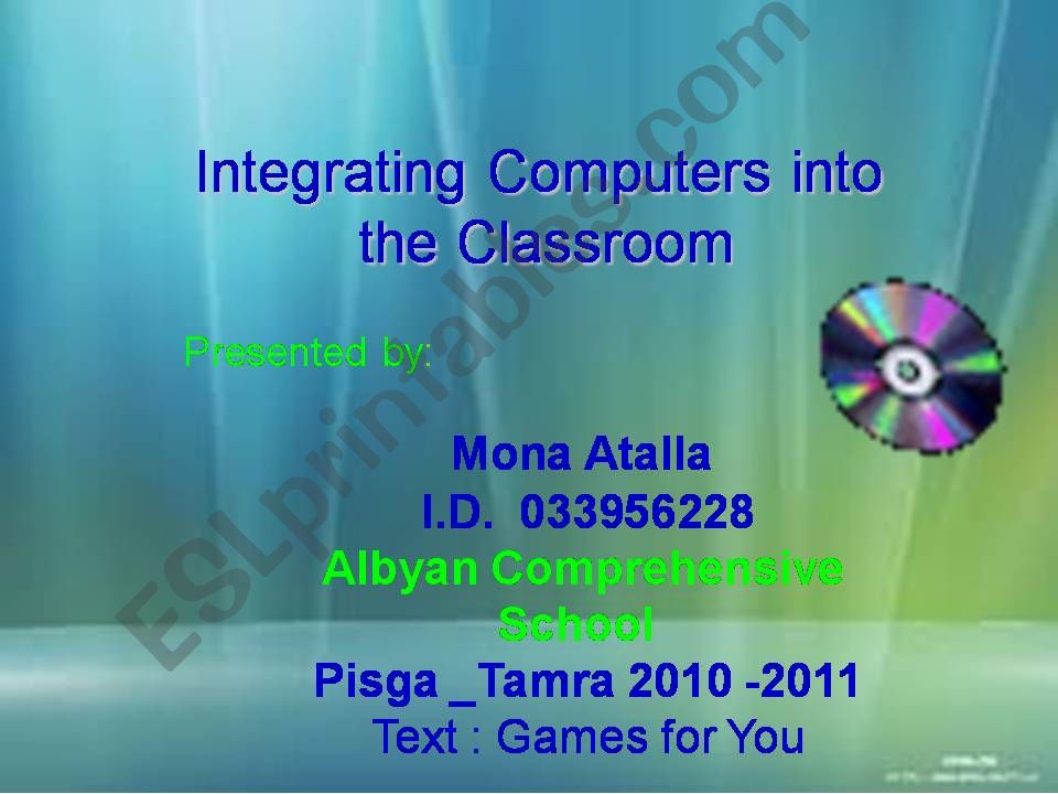 Computer Games powerpoint