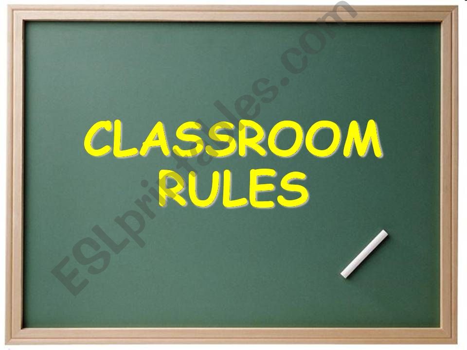 Classroom rules powerpoint