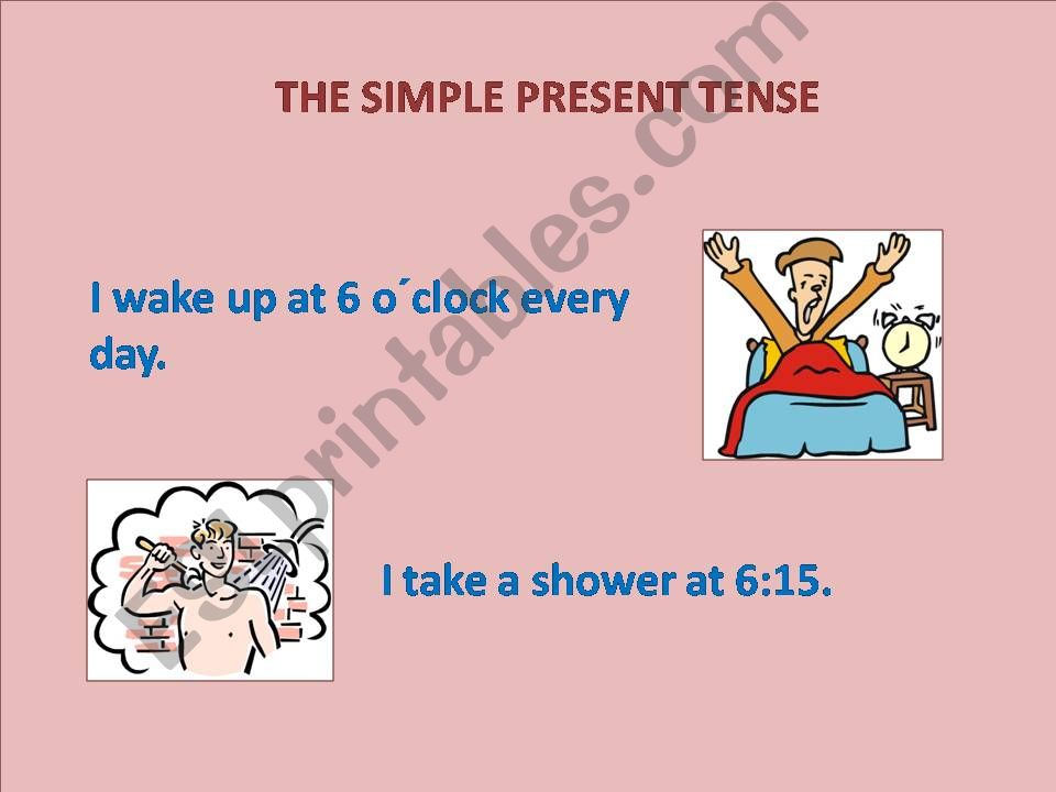 THE SIMPLE PRESENT TENSE powerpoint