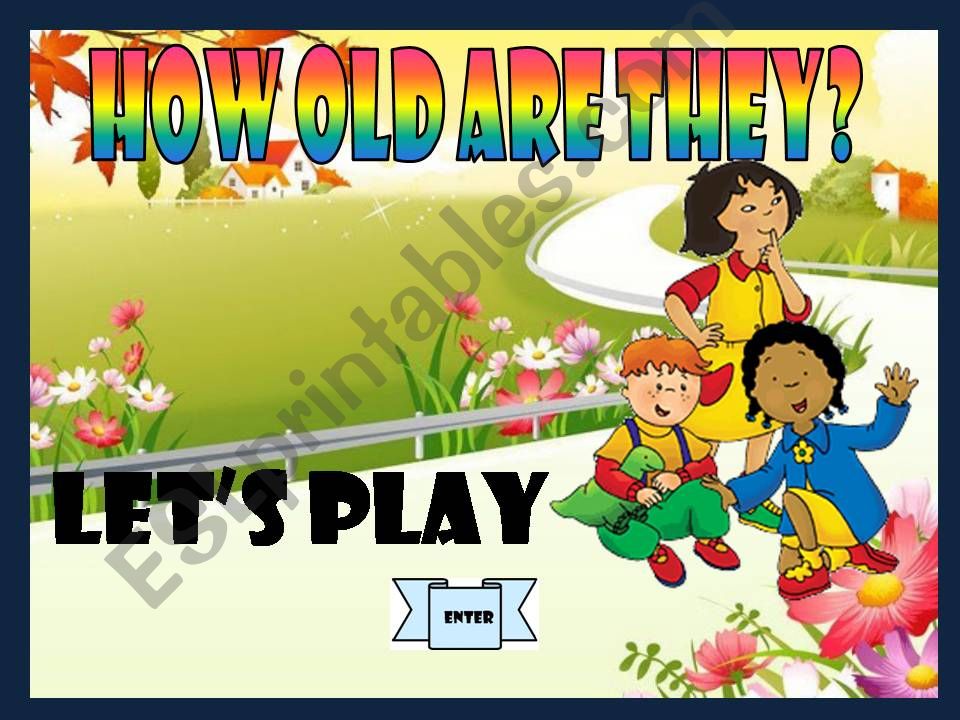 HOW OLD ARE THEY? - GAME powerpoint