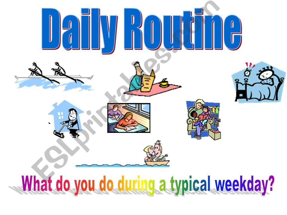 Daily routines animated ppt powerpoint
