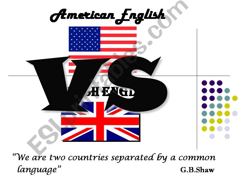 BRITISHvsAMERICAN powerpoint