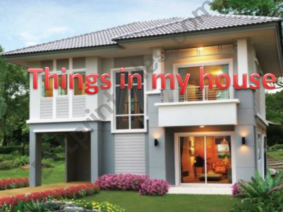 Things in my house powerpoint