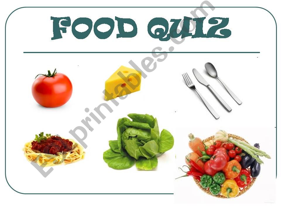 Food Quiz powerpoint