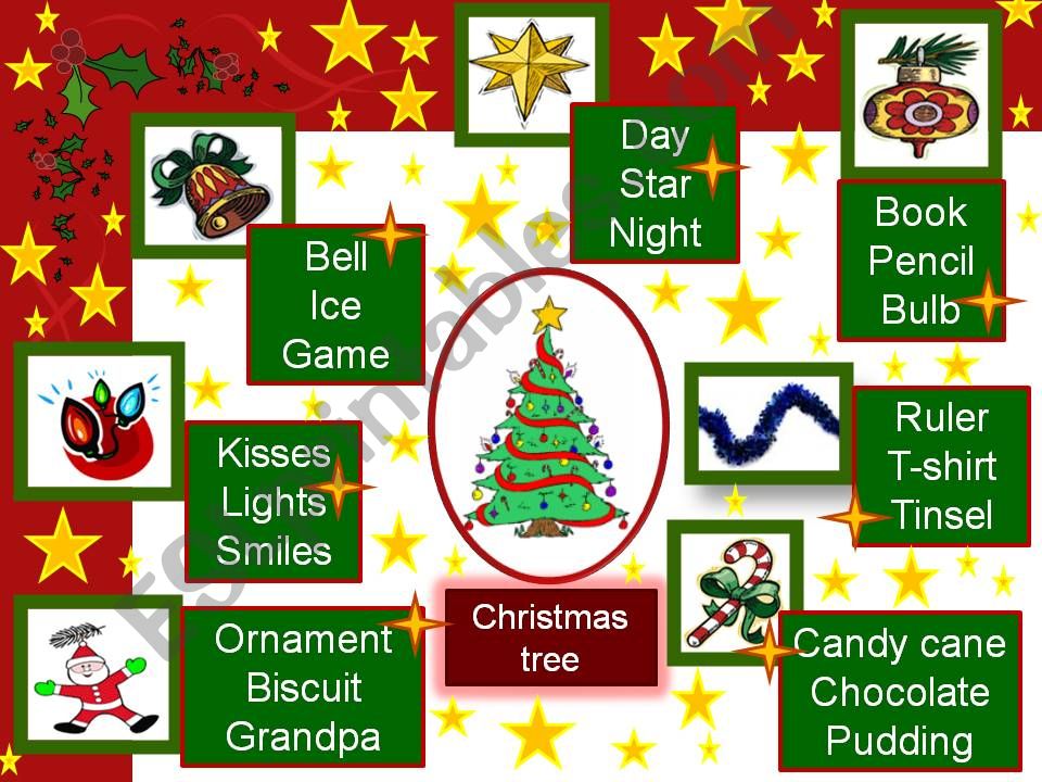 Christmas vocabulary 2 powerpoint