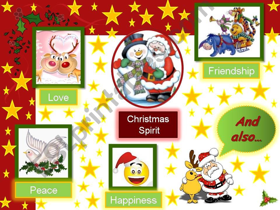 Christmas vocabulary 3 powerpoint