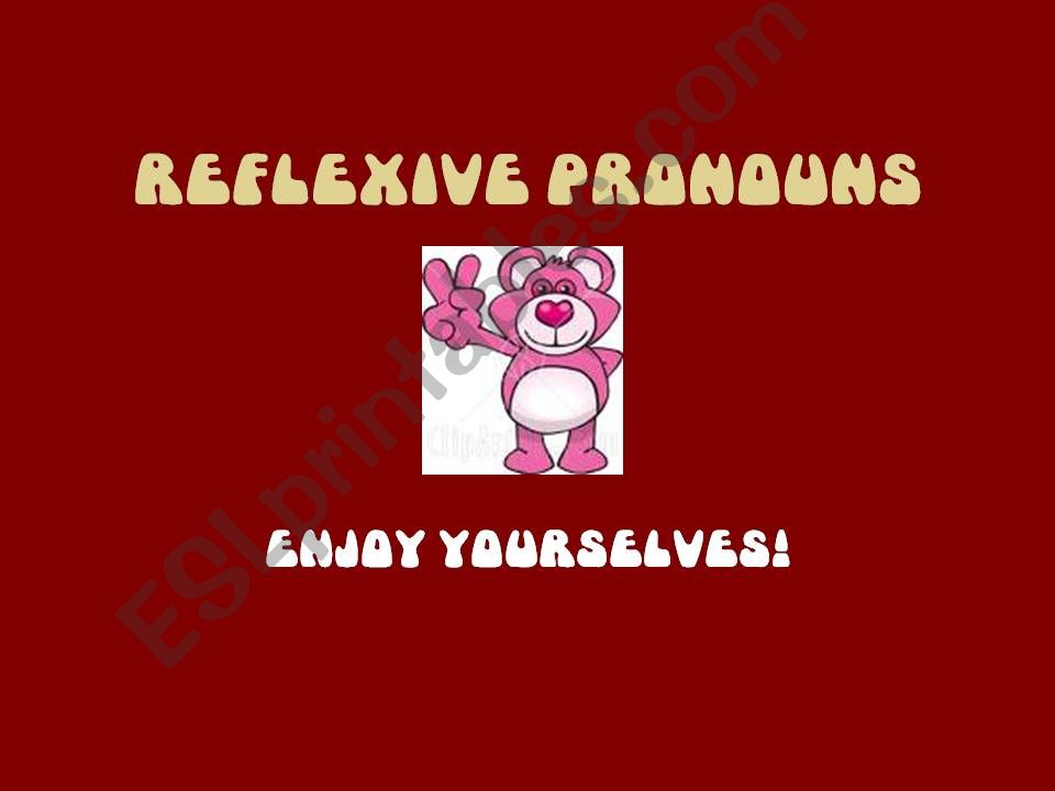 Reflexive Pronouns powerpoint