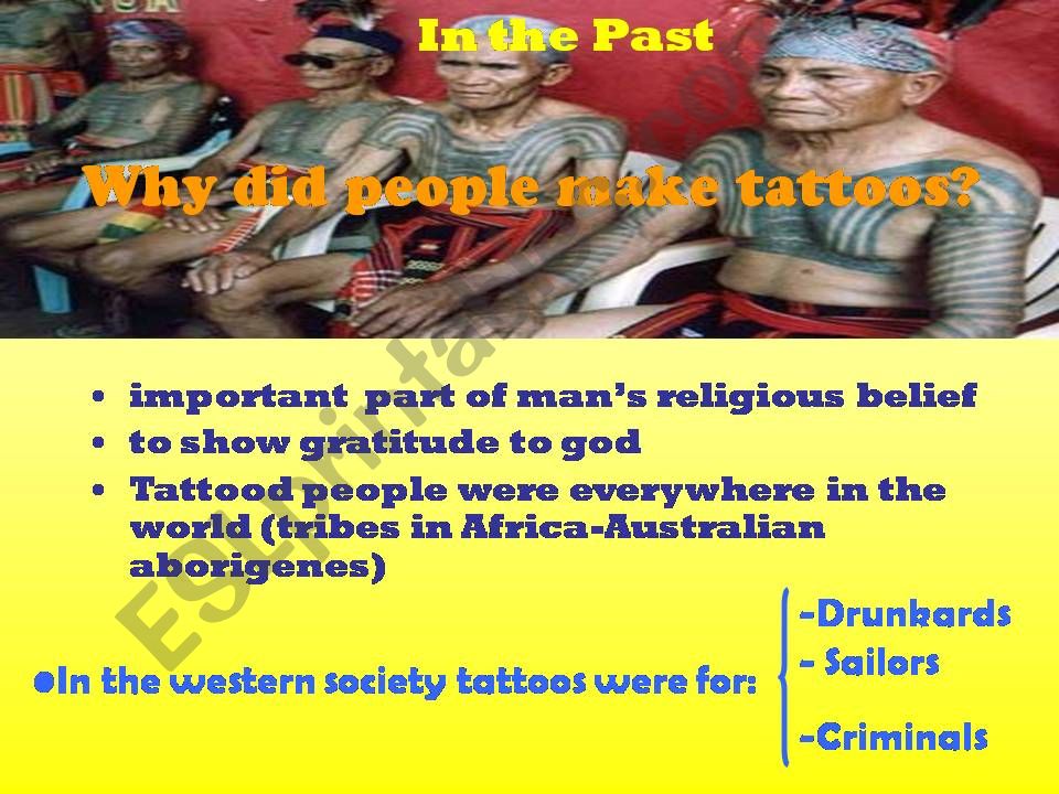 Tattoos - 2nd part powerpoint