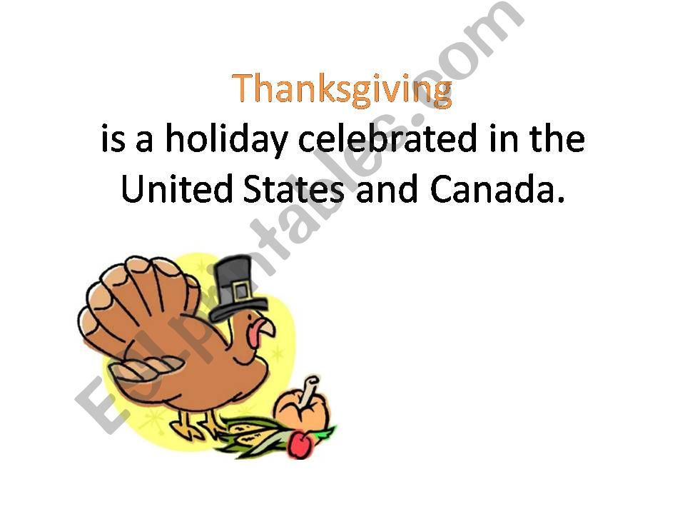 Thanksgiving Powerpoint Presentation