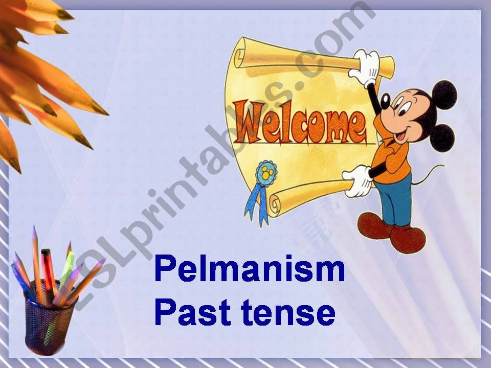 pelmaninism game - irregular verbs