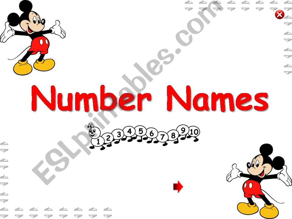 number names  powerpoint