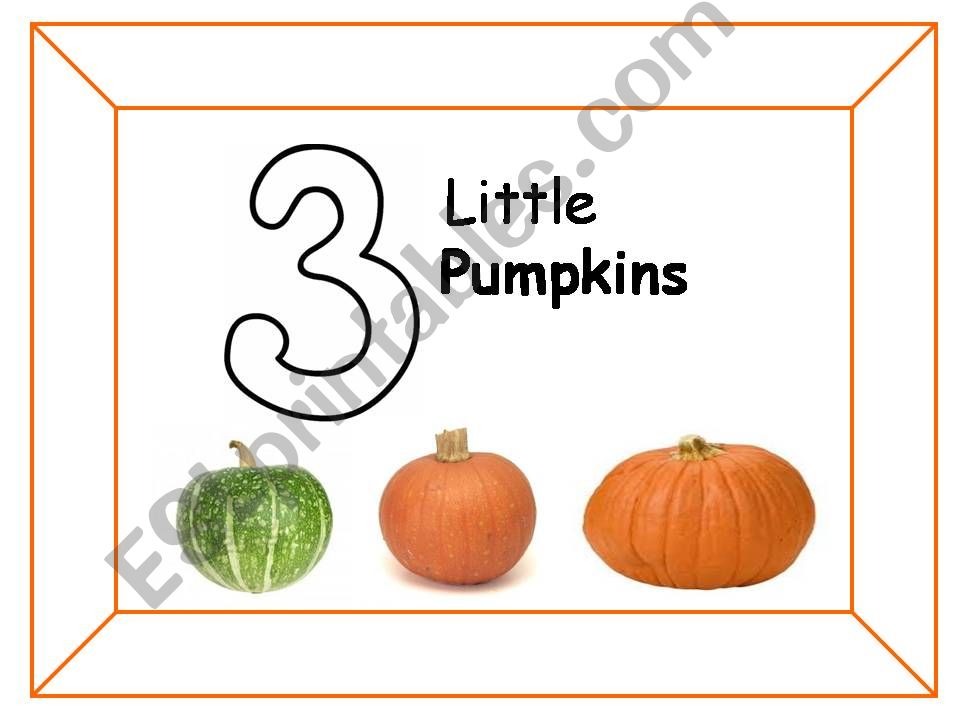 Three Little Pumpkins powerpoint