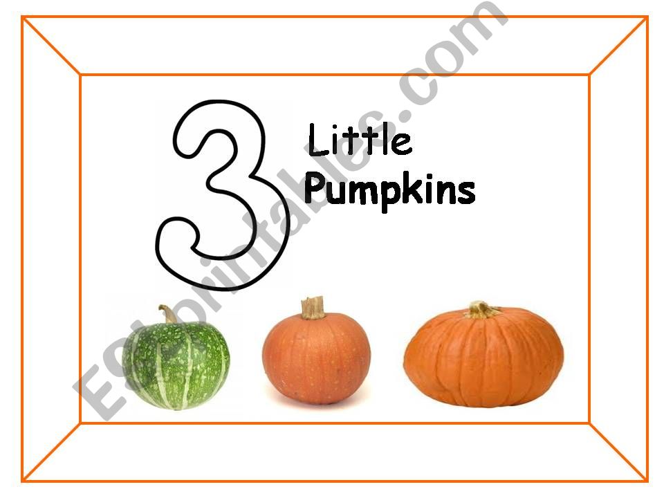 Three Little Pumpkins powerpoint