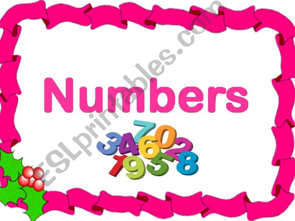  Numbers game  (Count and number)