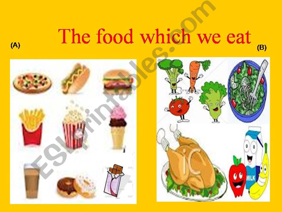 the food which we eat powerpoint