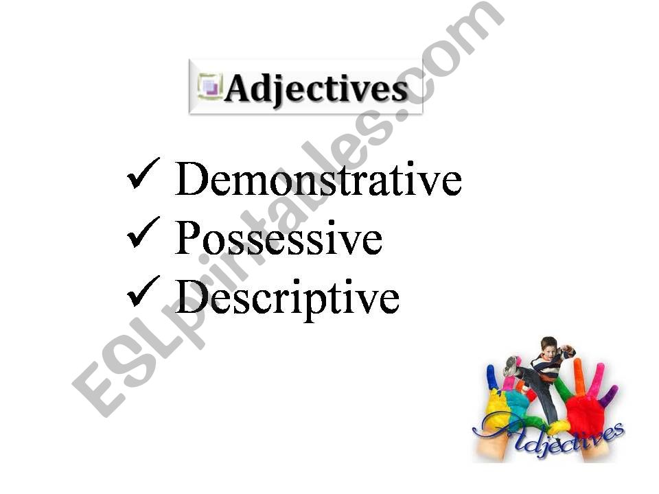 Adjectives powerpoint