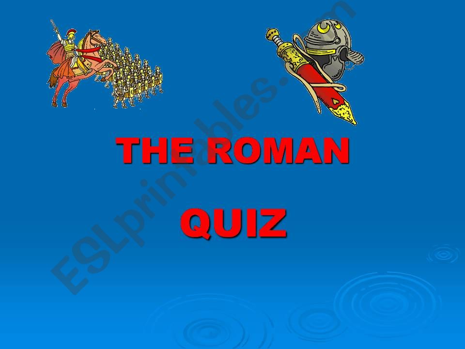 Roman quiz powerpoint