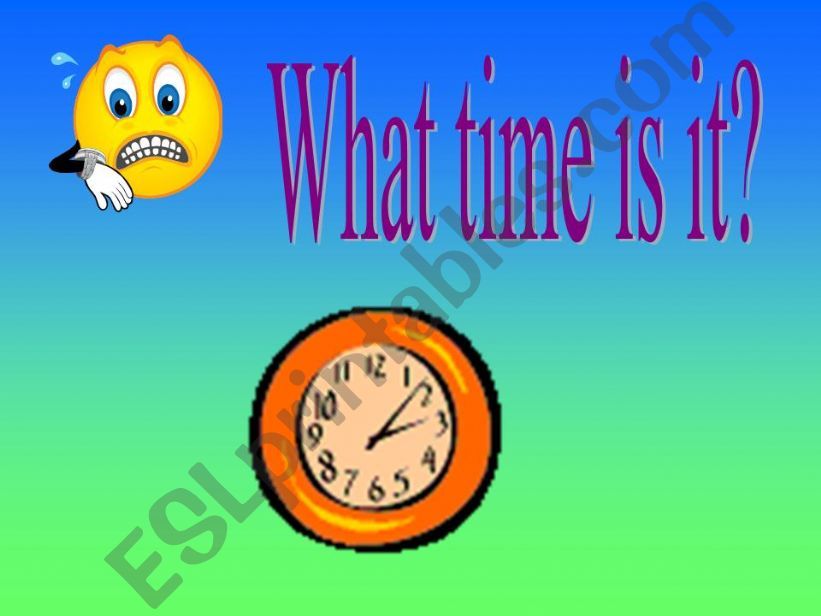 What time is it? powerpoint