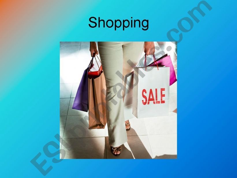 Shopping powerpoint