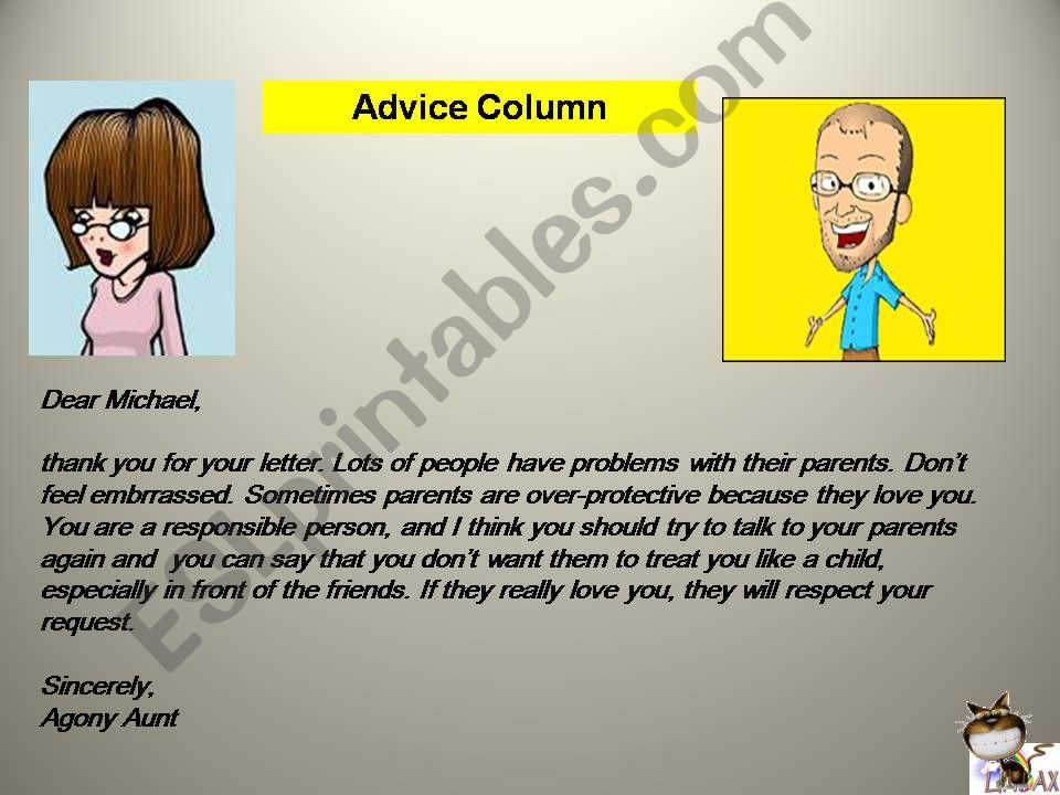 How to give advice (the second Part)