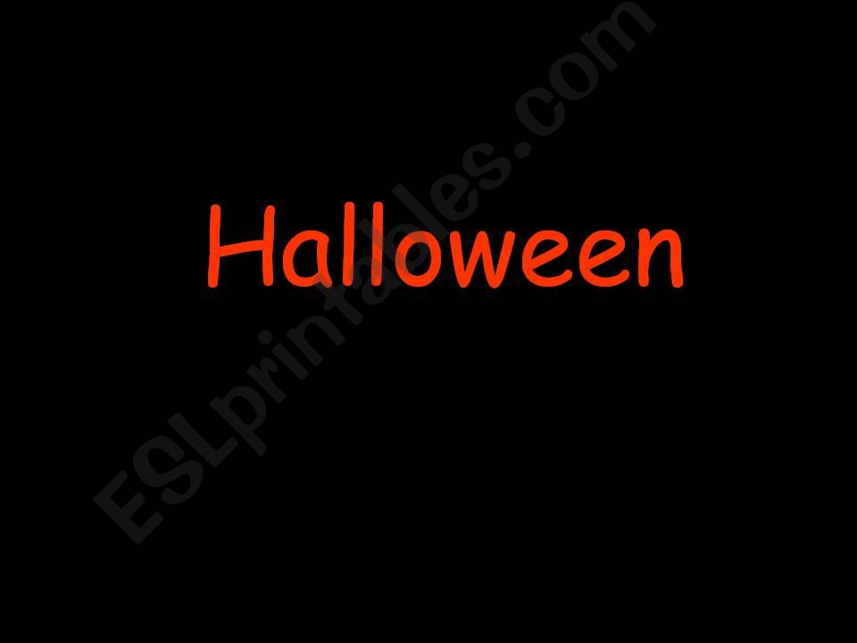 Halloween Vocabulary powerpoint