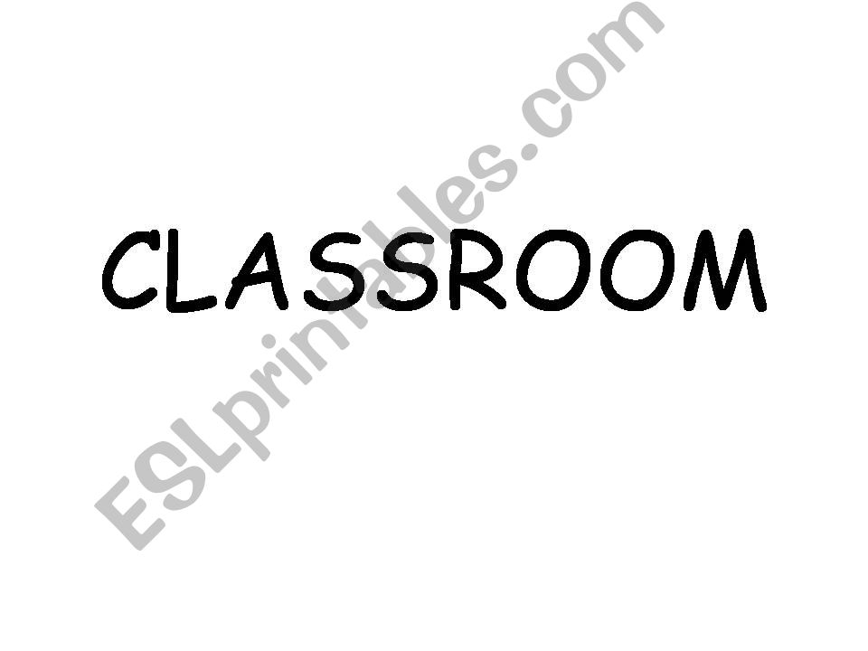 CLASSROOM OBJECTS powerpoint