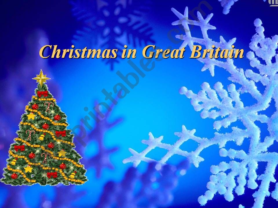 Christmas in Great Britain powerpoint