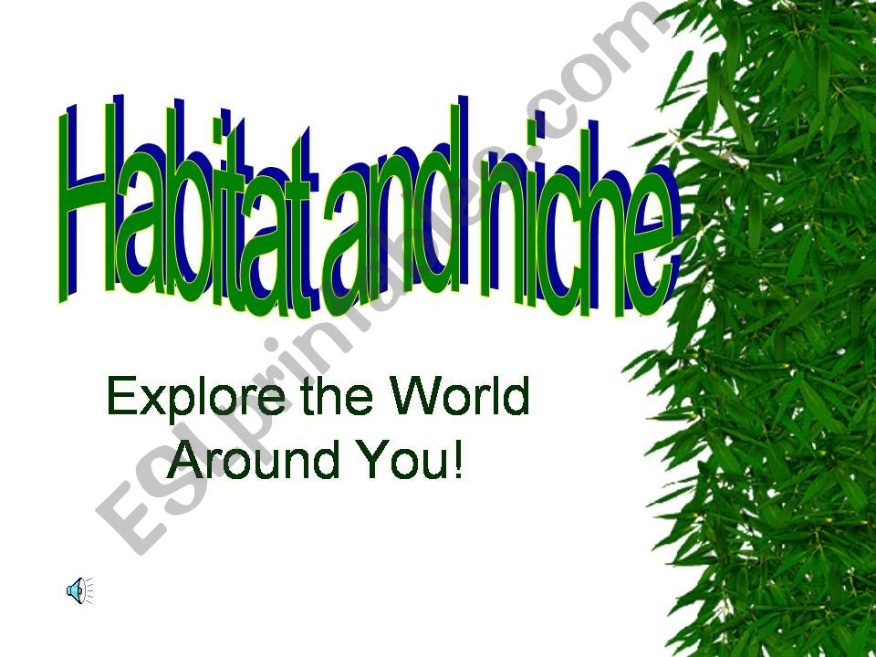 Habitat and niche powerpoint