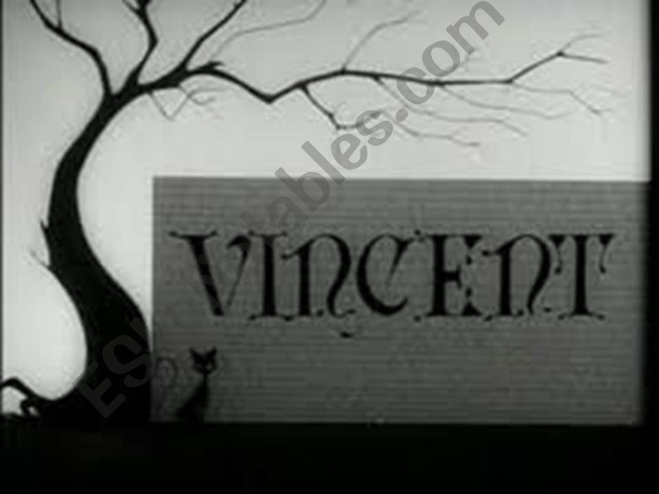 Vincent by Tim Burton powerpoint