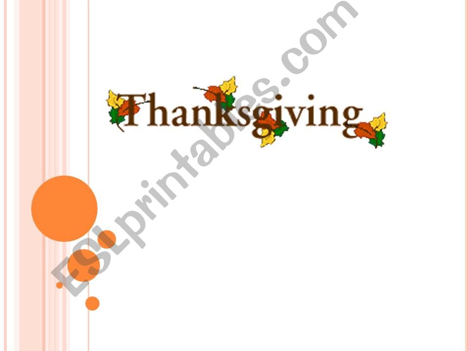 Thanksgiving day in America powerpoint