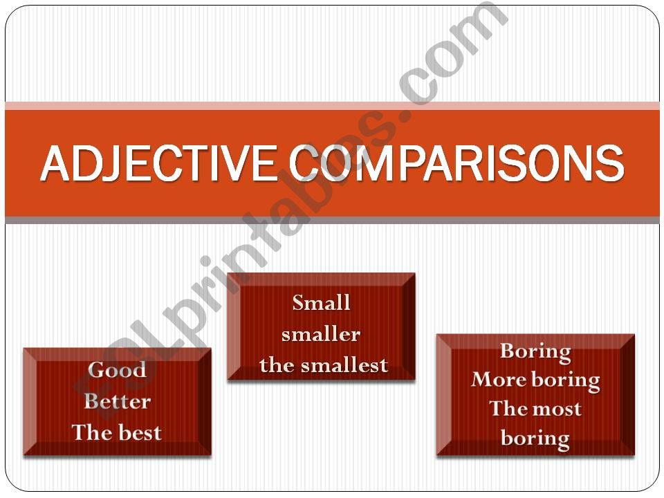 adjective comparisons powerpoint