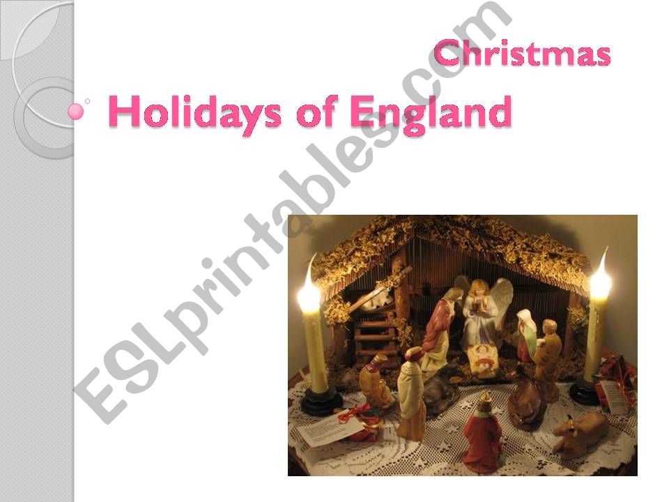 Holidays of England: Christmas