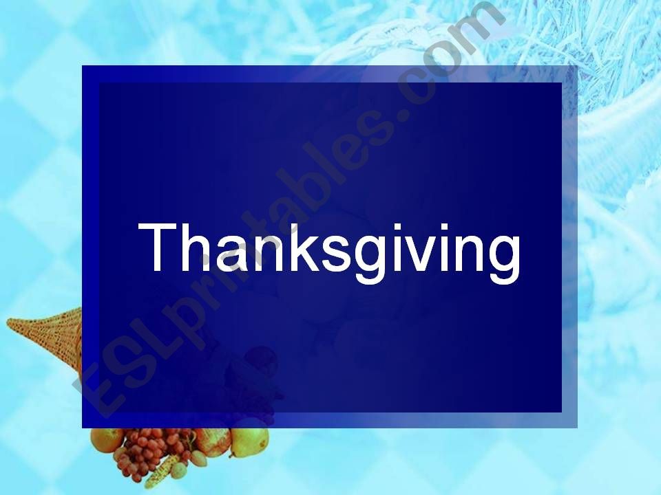 thanksgiving day powerpoint